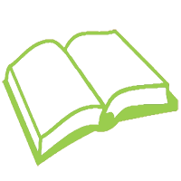 Green open book